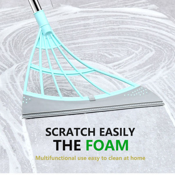 Christmas-Hot Sale 50% OFF-Squeeze Silicone Broom Sweeping Water and Pet Hair