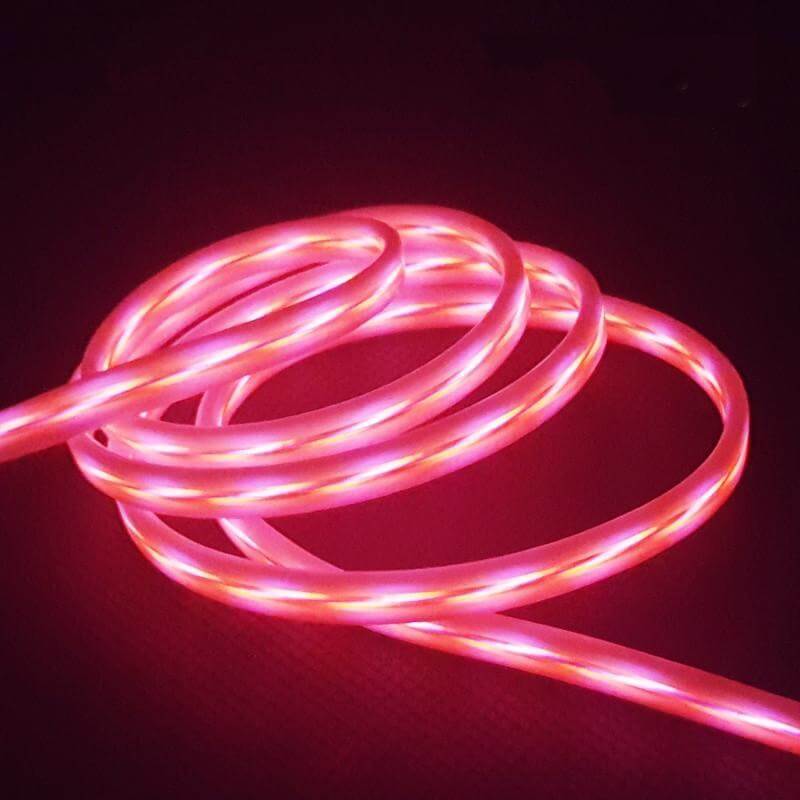 1 Meter Light Pulse Electroluminescent Charge Sync Cables