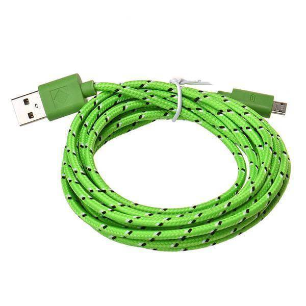 10 Ft Fiber Cloth Cable For Iphone 5 6 6 Plus 7 7 Plus Assorted Colors