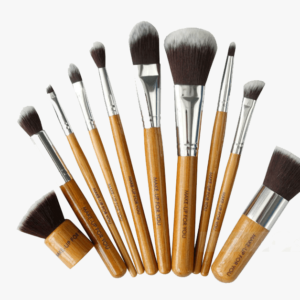 10 Piece Bamboo Brush Set With Free Case