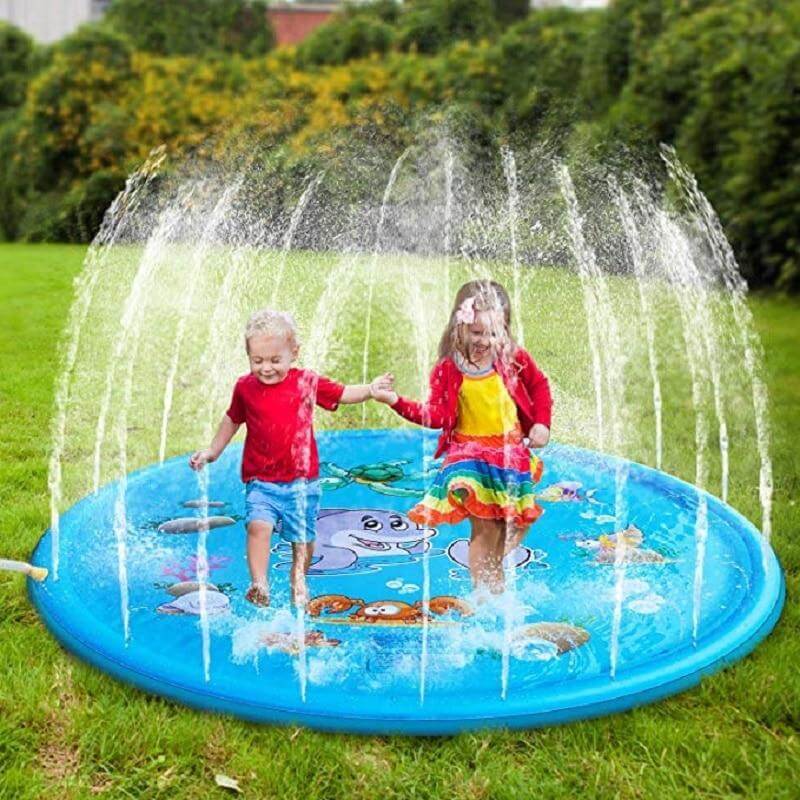 100 Cm Summer Childrens Baby Play Water Mat Games Beach Pad Lawn Inflatable Spray Water Cushion Toys Outdoor Tub Swiming Pool