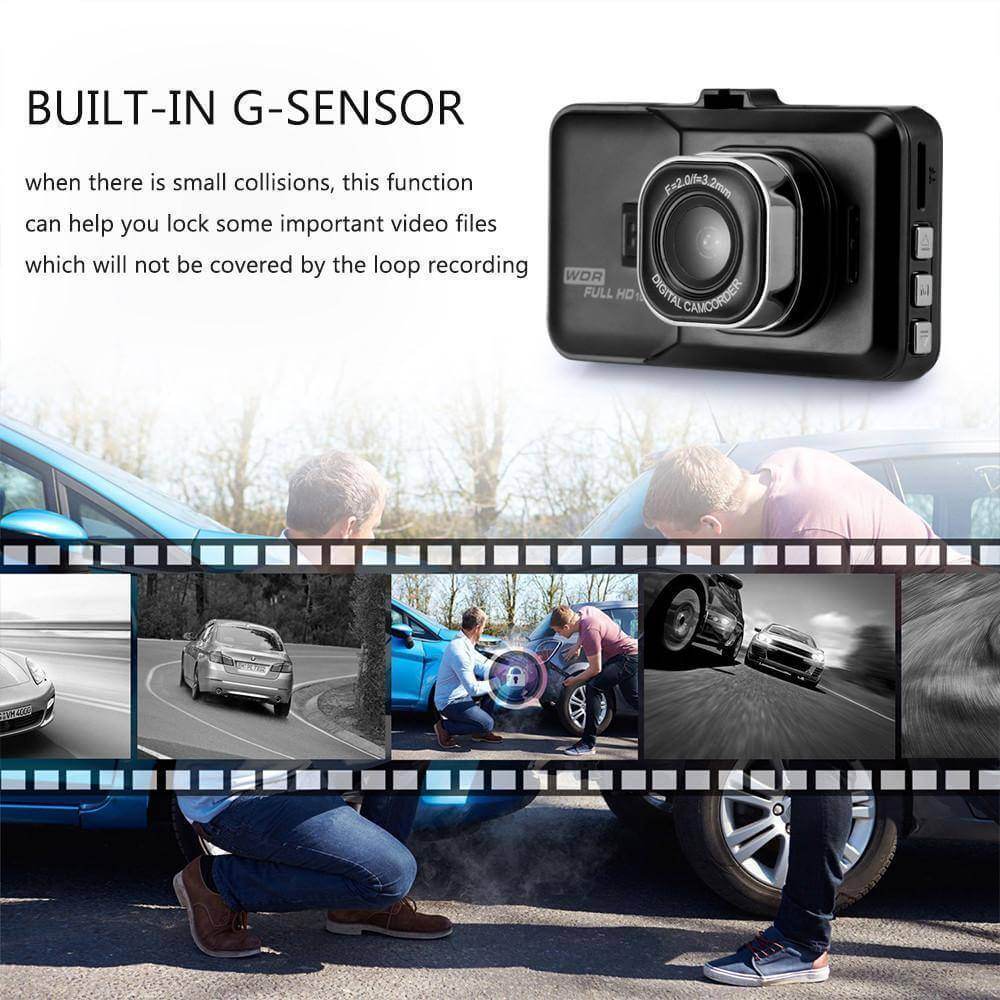 1080P Mini 3 Inch Car Dvr Camera 360 Rotation Dashcam Dvr Video Recorder Support Motion Detection G Sensor