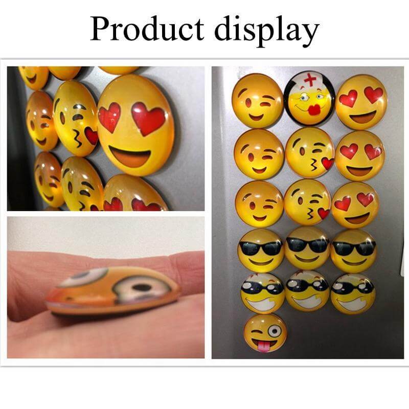 13Pcs Lot Smile Emoji Fridge Magnet Face Expressions Fridge Magnets For Kids Cartoon Refrigerator Magnets Sticker Home Decor