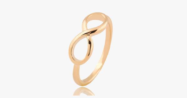 18K Gold Plated Infinity Ring A Symbol Of Your Everlasting Love