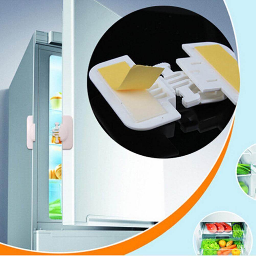1Pcs Home Refrigerator Fridge Freezer Door Lock Latch Catch Toddler Kids Child Cabinet Locks Baby Safety Child Lock