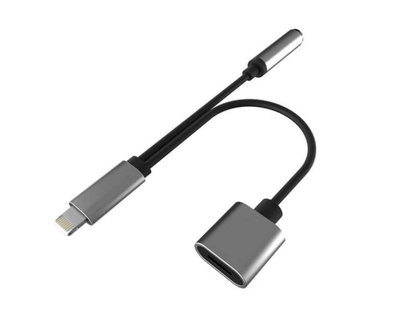 2 In 1 Apple Lightning To Headphone Adapter Get Music And Power At The Same Time