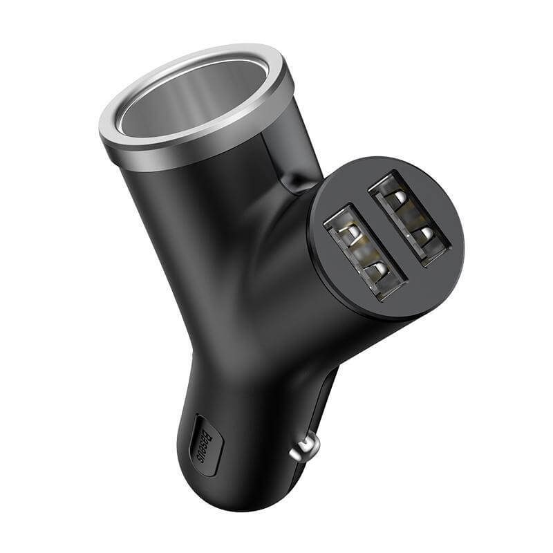 2 In 1 Car Charger Cigarette Lighter Socket Made To Be Best Driving Companion