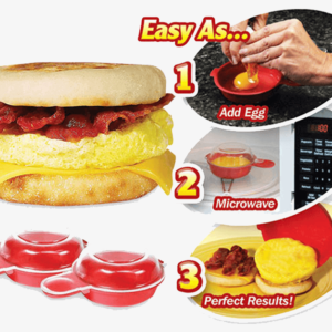 2 Pack Easy Microwave Egg Cooker