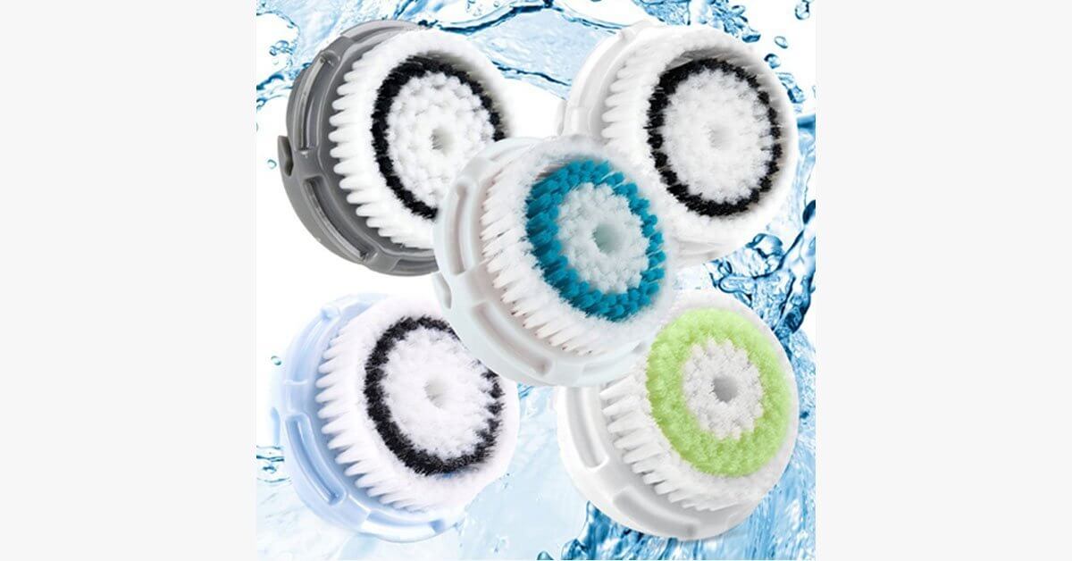 2 Pack Of Compatible Facial Brush Heads
