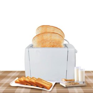 2 Slice Electronic Toaster 6 Levels Adjustable Breakfast Kitchen