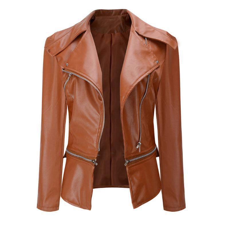 2018 Coat Hot Faux Leather Jacket