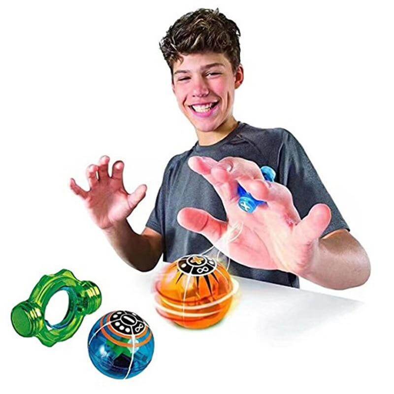 2019 New Electronic Magnetic Balls Boys Toy Magnetic Creative Toys Controlled Finger Induction With Power Ring Toys For Children