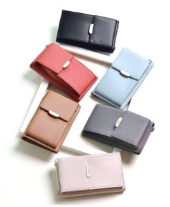 2019 New Women Casual Wallet Brand Cell Phone Wallet Big Card Holders Wallet Handbag Purse Clutch Messenger Shoulder Straps Bag
