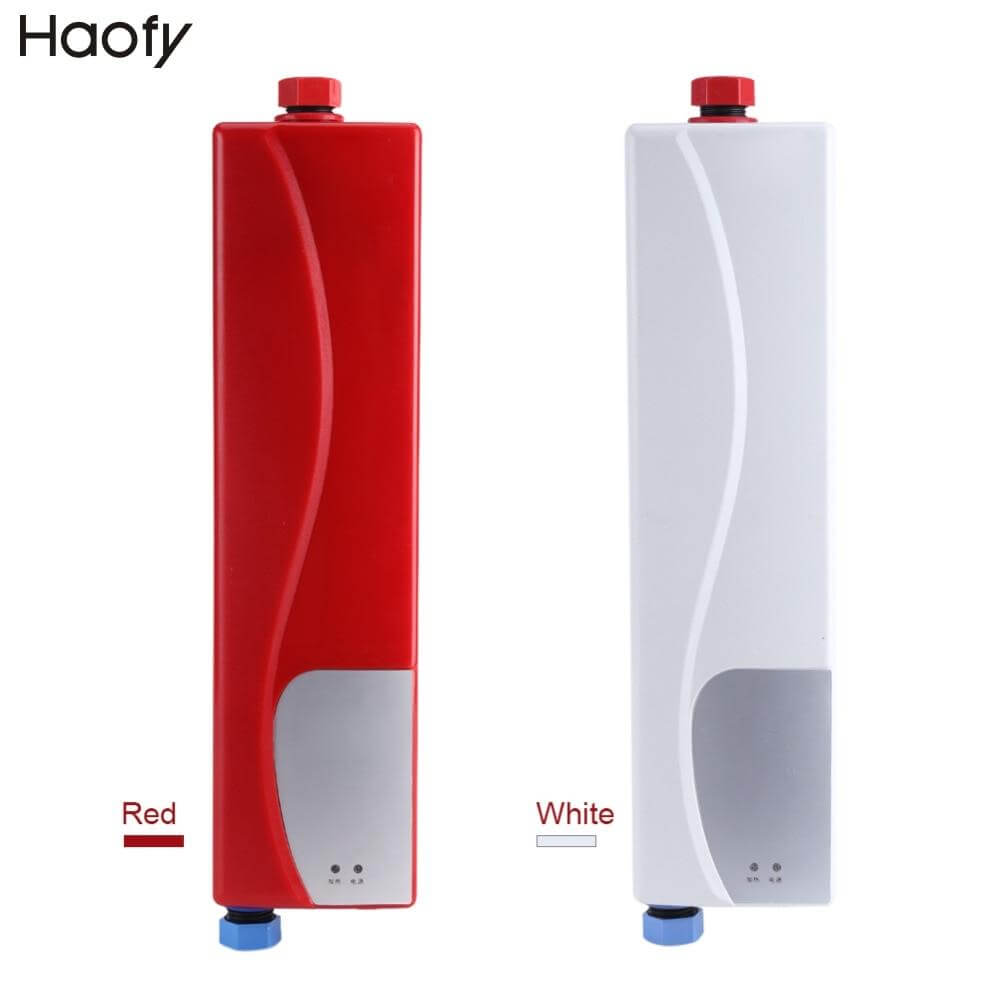 220V 3000W Electric Water Heater Mini Instant Tankless Water Heater Indoor Shower Kitchen Bathroom Water Heater Appliances