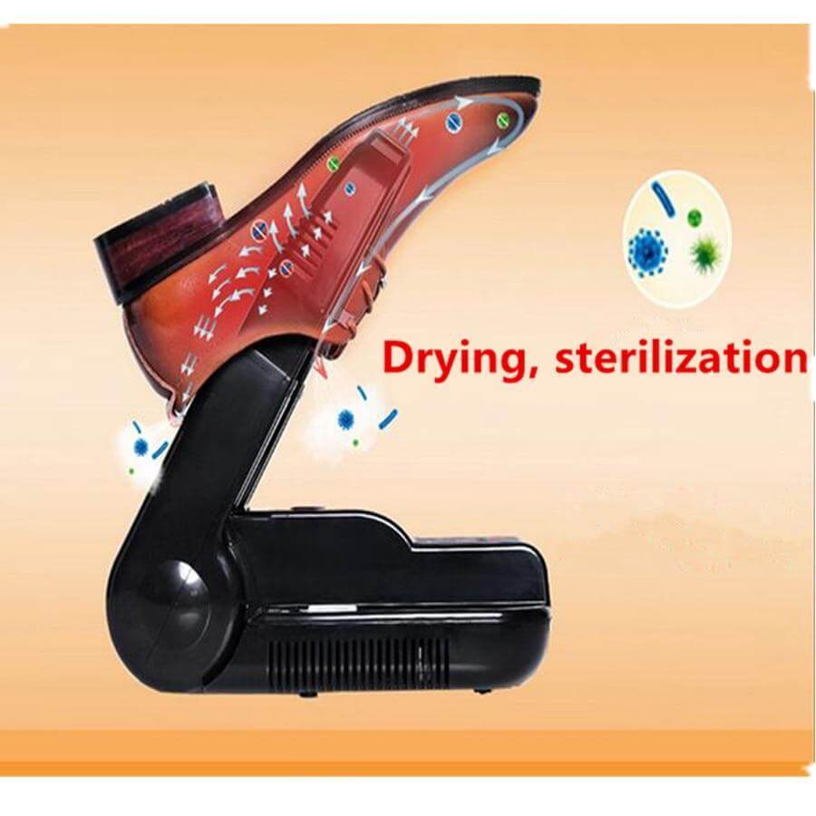 220V Bake Shoe Device Drying Machine Sterilization Antiperspirant Folding Portable Electric Shoe Dryer Shoes Black