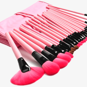 24 Piece Pink Glory Brush Set With Free Case