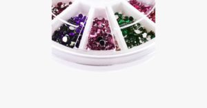 2400 Pieces Of Rhinestones For Nail Art Manicure In12 Color Wheel