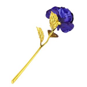 24K Gold Plated Rose Dipped Artificial Rose Flower Gift