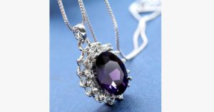 3 Carat Handcrafted Alexandrite Sterling Silver Pendant