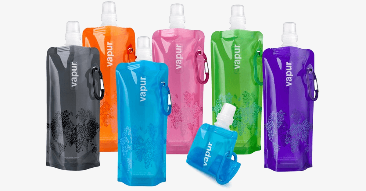 3 Pack Monster Bpa Free 16Oz Collapsible Water Bottle With Carabiner Clip