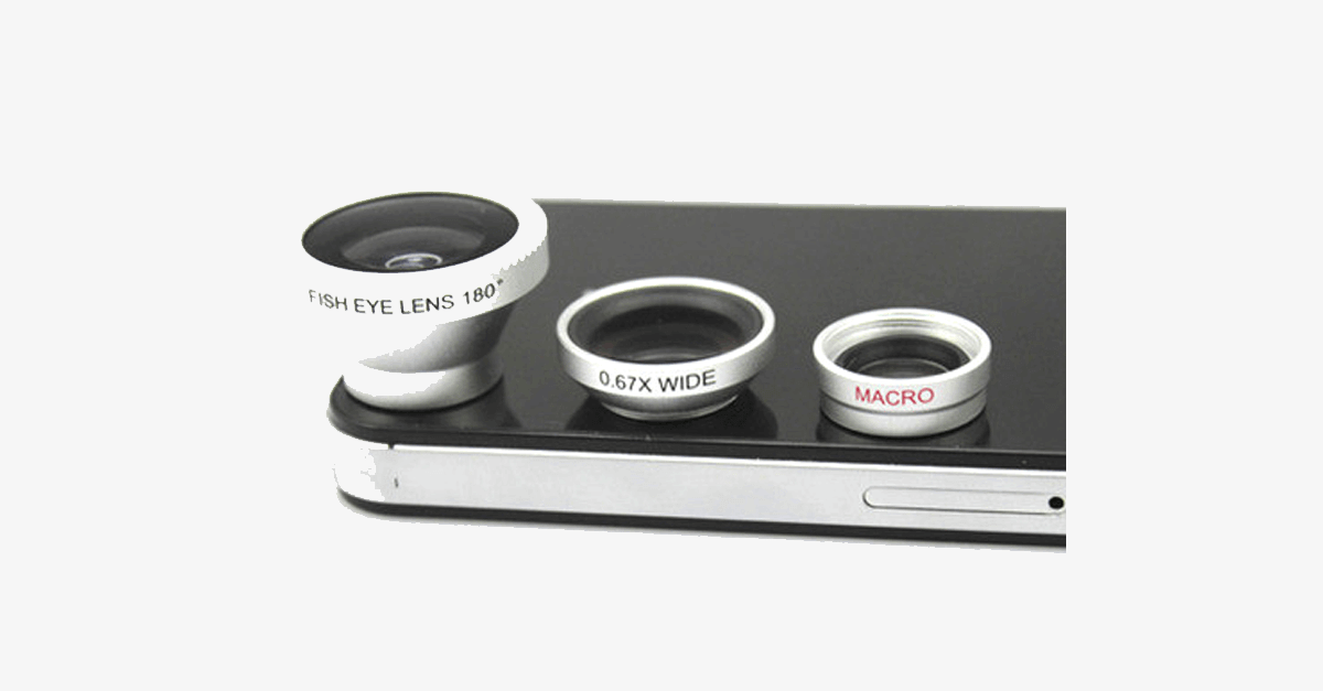 3 Piece Camera Lens Attachment Set For Iphone Or Android