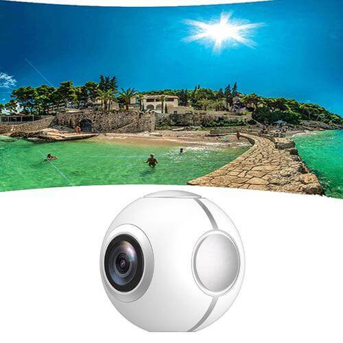 360 Camera Fisheye Panoramic Dual Lens Android Action Camera