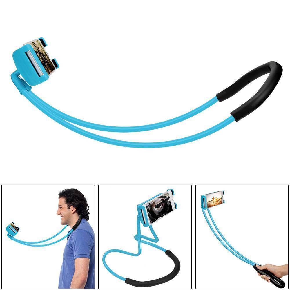 360 Degree Rotation Lazy Bendable Flexible Hang Neck Phone Holder Iphone And Android