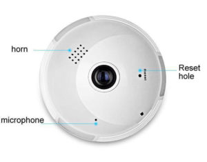 360 Degree Video Camera Panorama 1 3 2 5 Million Pixel Bulb With Hotspot Wireless Wifi Mobile Phone Remote Dual Light Ip