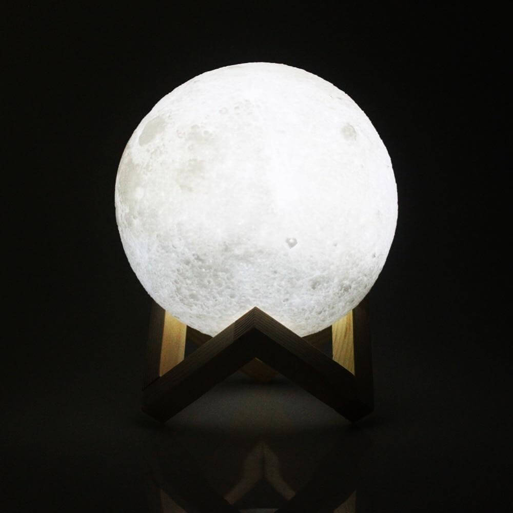 3D Moon Night Light Lamp With Stand