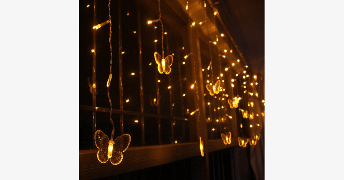 40 Led Party Fairy Butterflies Lights Battery Operated Perfect For Parties