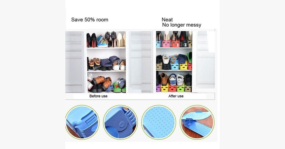 5 Pack Easy Shoes Organizers