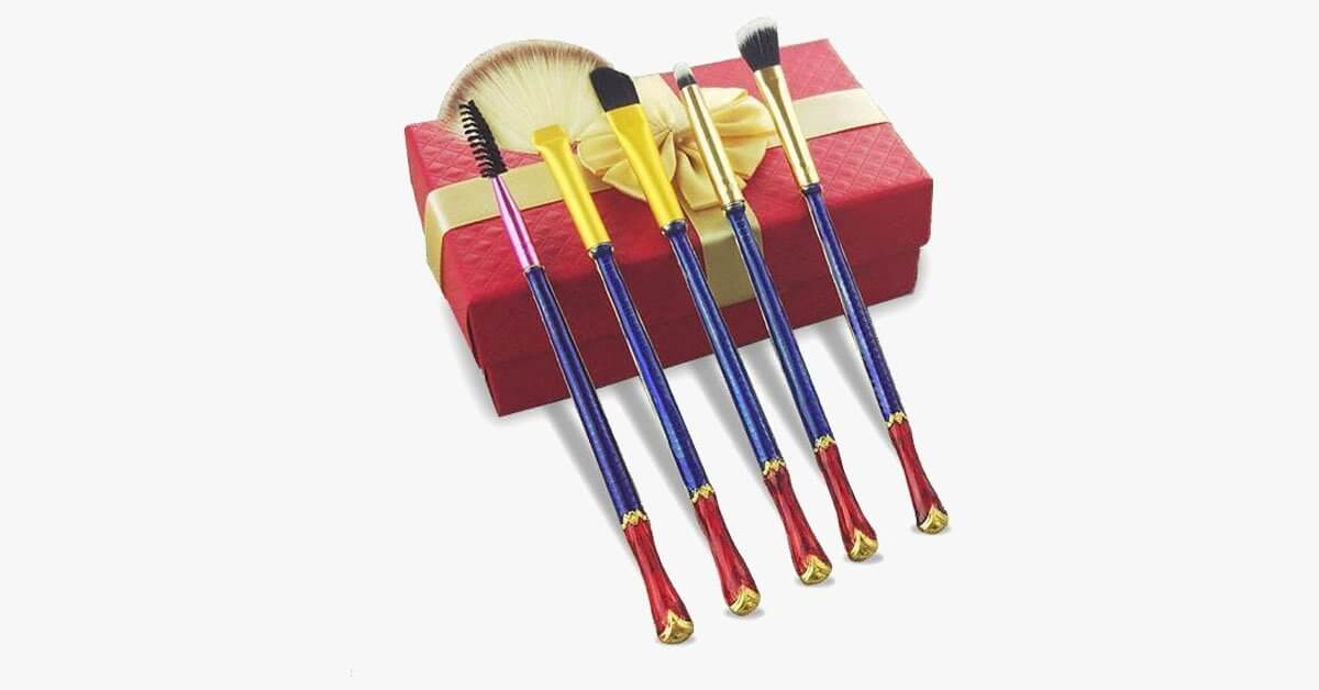 5 Pc Heroine Inspired Makeup Brushes
