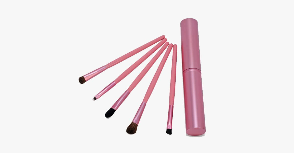 5 Piece Professional Eyeshadow Brush Setwhich Blends Eyeshadow Perfectly Soft Bristles Gives You Professional Results