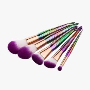5 Piece Rainbow Mermaid Brush Set Pre Release