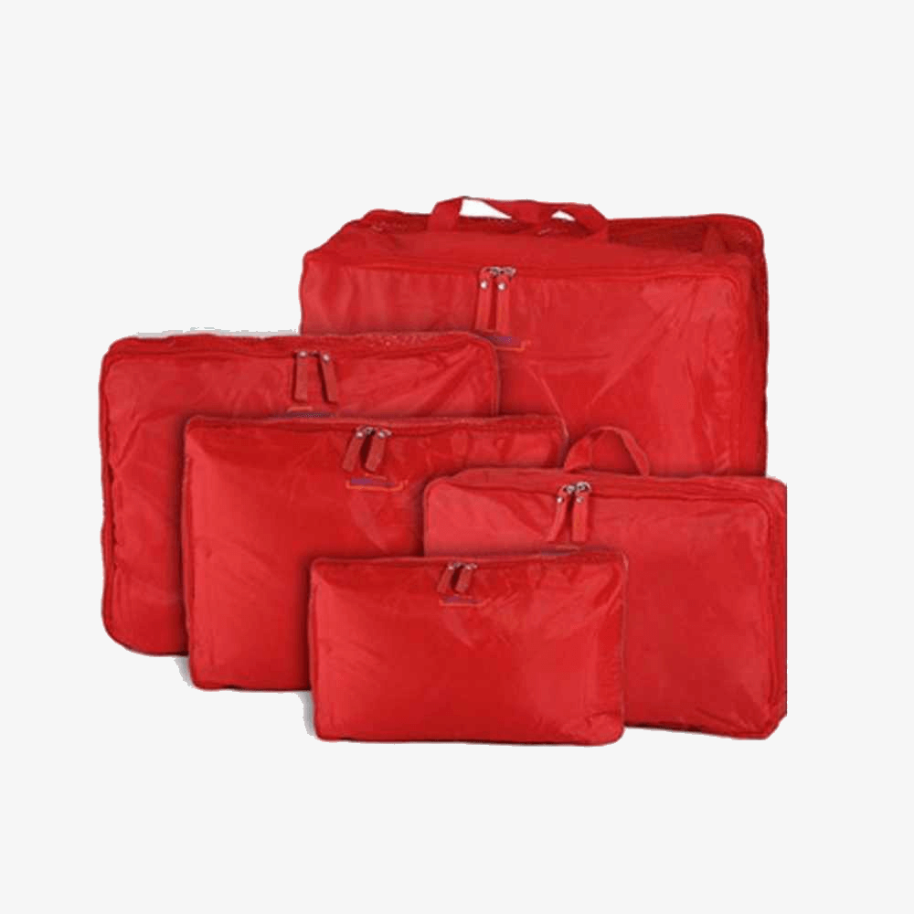 5 Piece Travel Bag Organizer Set Assorted Colors