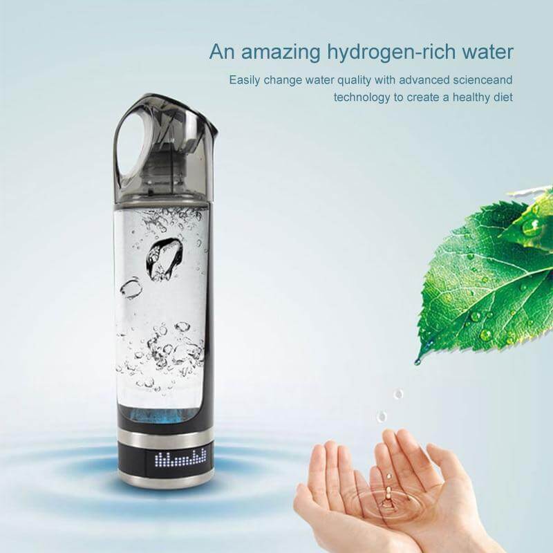 500Ml Led Display Hydrogen Generator Water Bottle