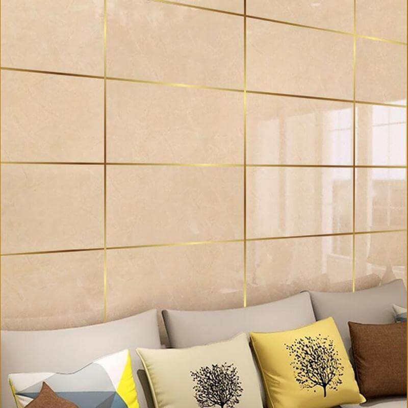 50M Gold Self Adhesive Tile Sticker Waterproof Wall Gap Sealing Tape Strip Floor Tile Beauty Seam Sticker Home Decoration Decals