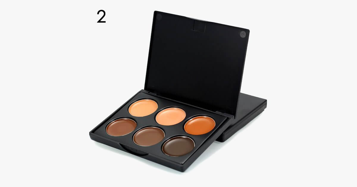 6 Color Cream Contour Palette Get Great Coverage And A Seamless Look