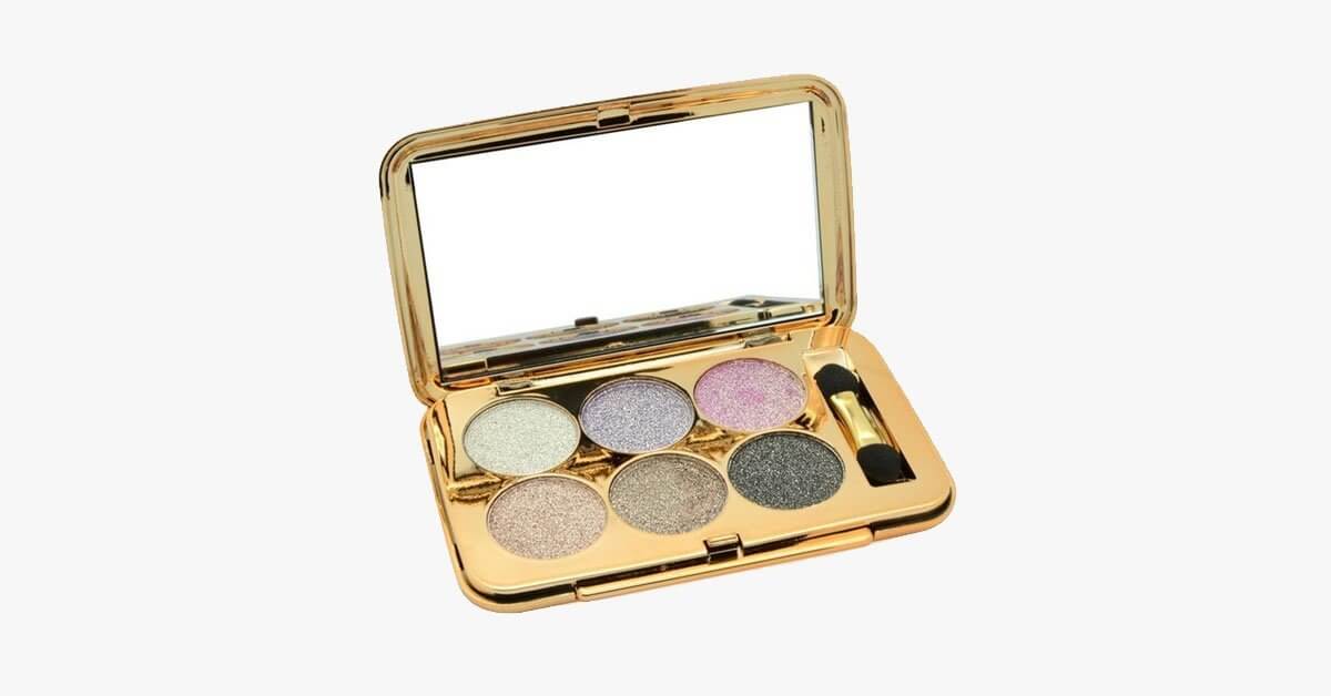 6 Color Crushed Shine Eyeshadow Palette