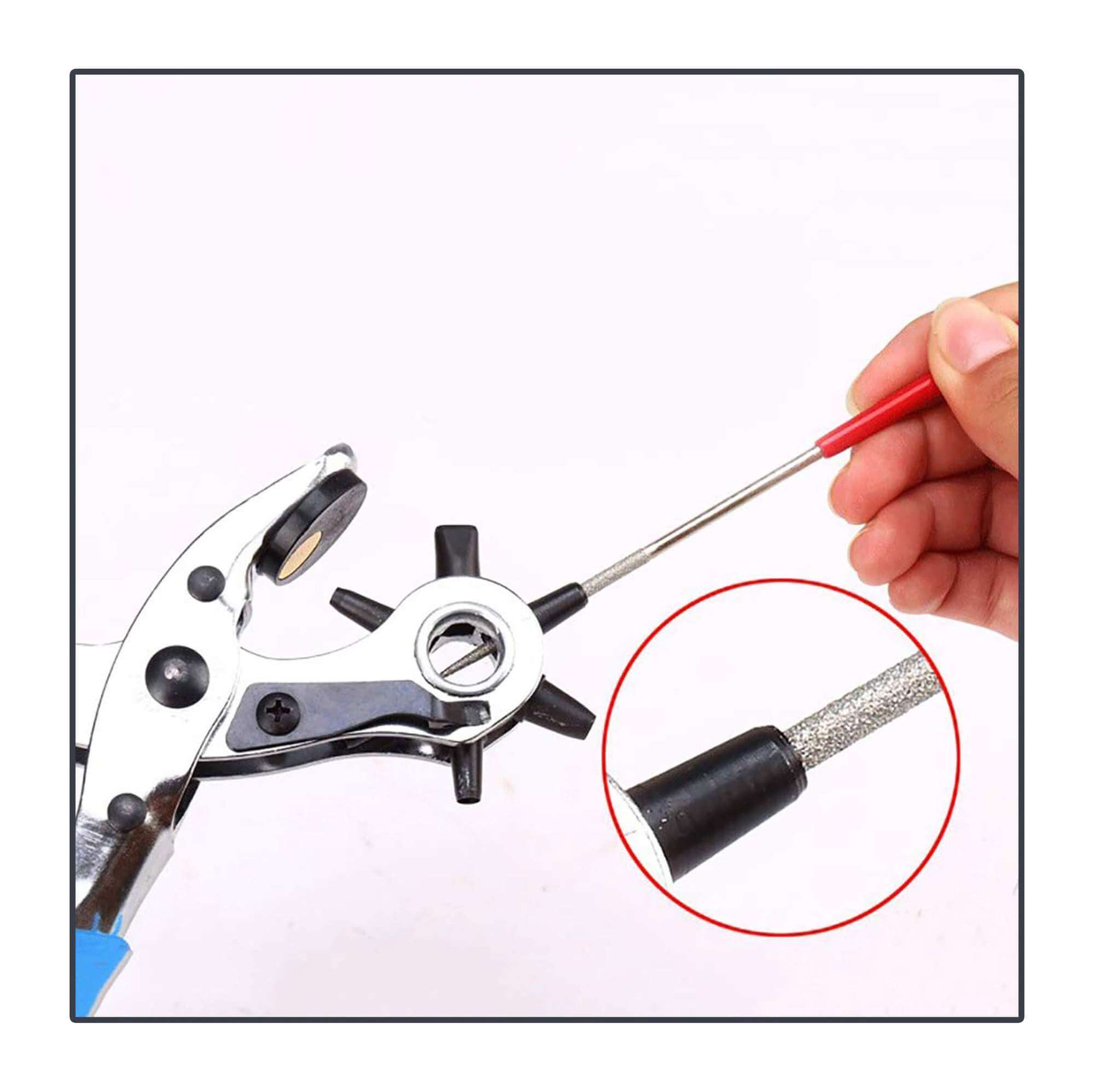 6 Different Hole Sizes Best Belt Hole Puncher Leather Hole Punch