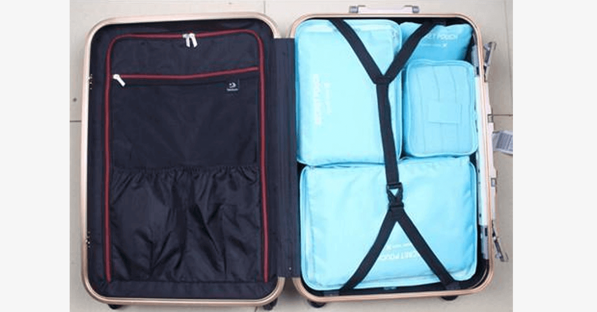 6 Pc Portable Travel Luggage Packing Cubes