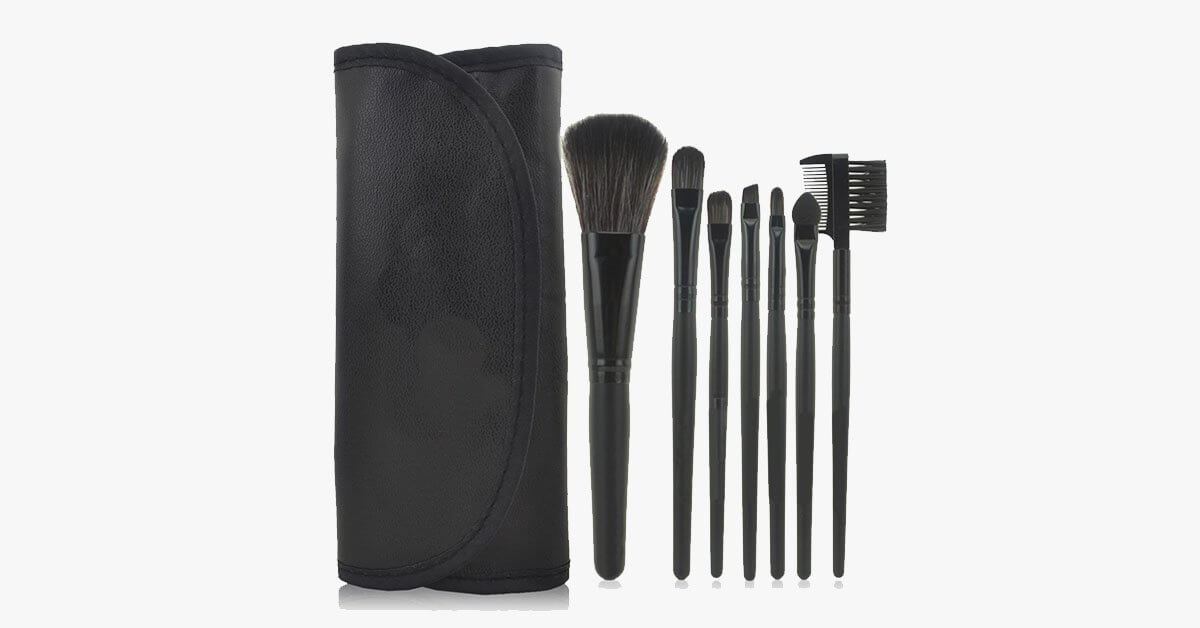 7 Piece Classic Brush Set Comes In 5 Colors