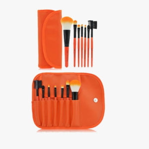 7 Piece Classic Brush Set In Orange