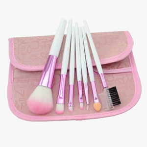 7 Piece Pink Brush Set Makeup Brushes For A Flawless Look