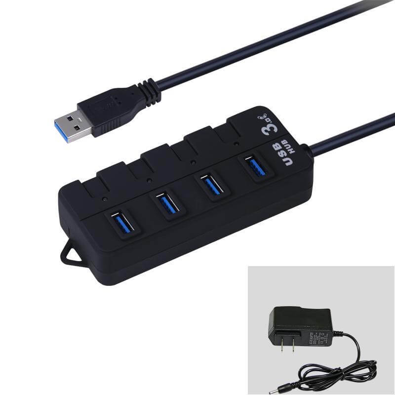 7 Port Usb Hub With Independent Switch Add 7 Additional Devices To Your Usb Port