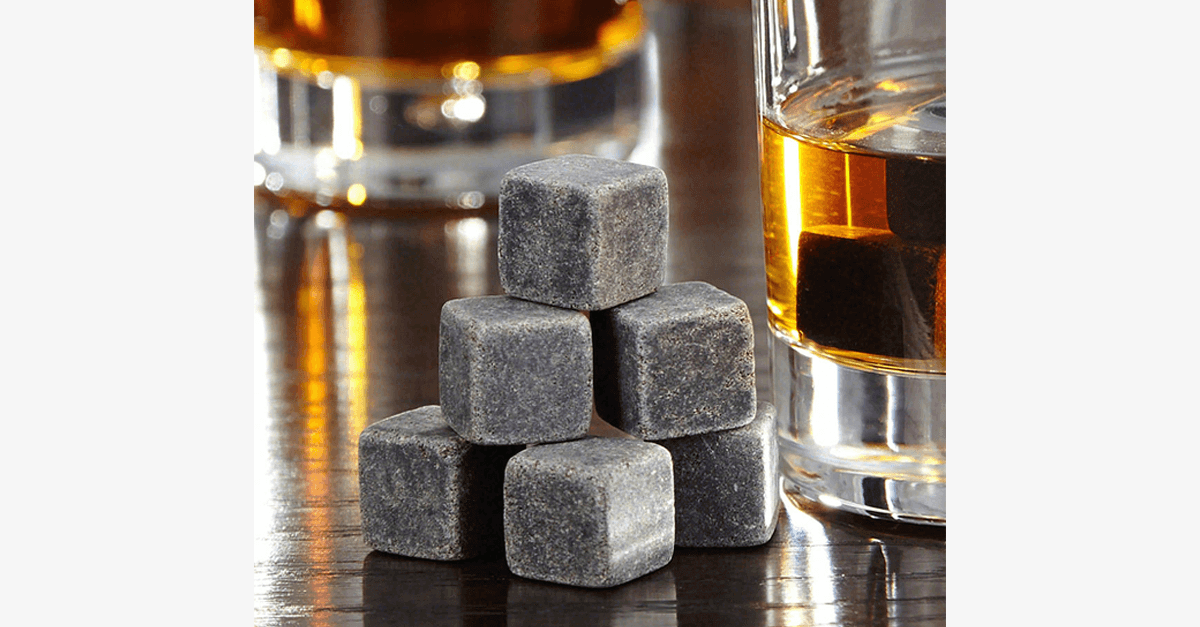 9 Pack On The Rocks Whiskey Ice Stones
