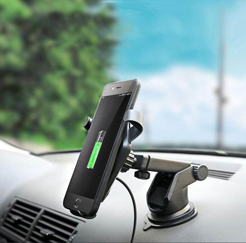 Adjustable Car Mount With Wireless Charging