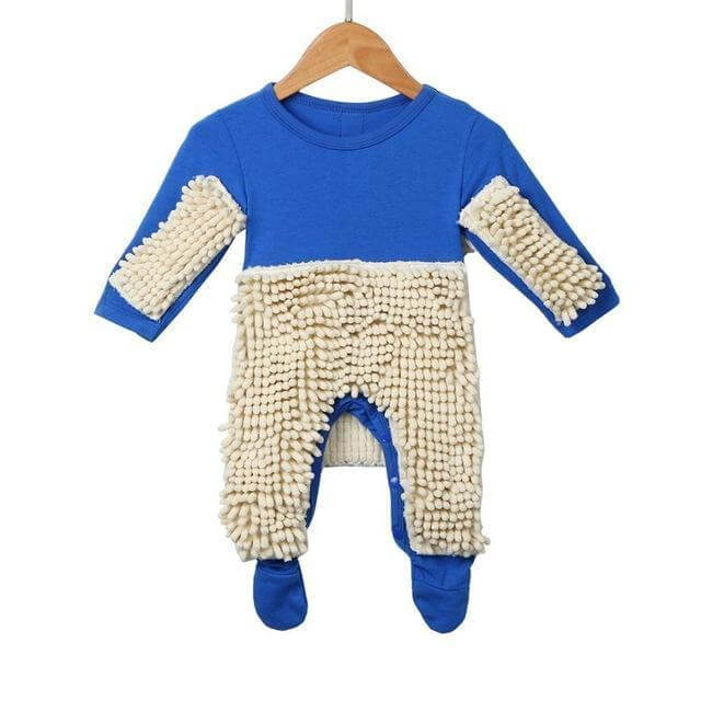 Adorably Funny Baby Romper Mop