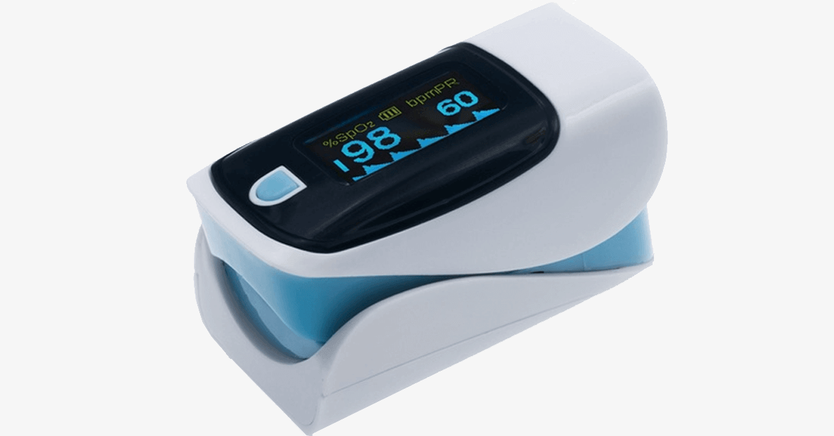 Advanced Finger Tip Pulse Oximeter With Neck And Wrist Chord Measures Oxygen Levels And Pulse With The Future In Your Hands