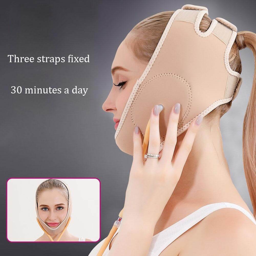 Air Press Lift Up Belt Face Lift Mask Massager V Line Cheek Chin Slimming Belt Face Shaper For Weight Loss Skin Care Beauty Tool
